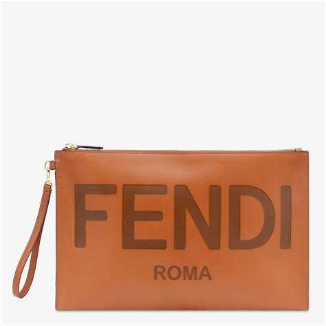 fendi roma flat pouch large|fendi envelope pouch.